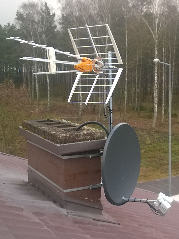 Instalacja talerz i antena dvbt kierunkowa
